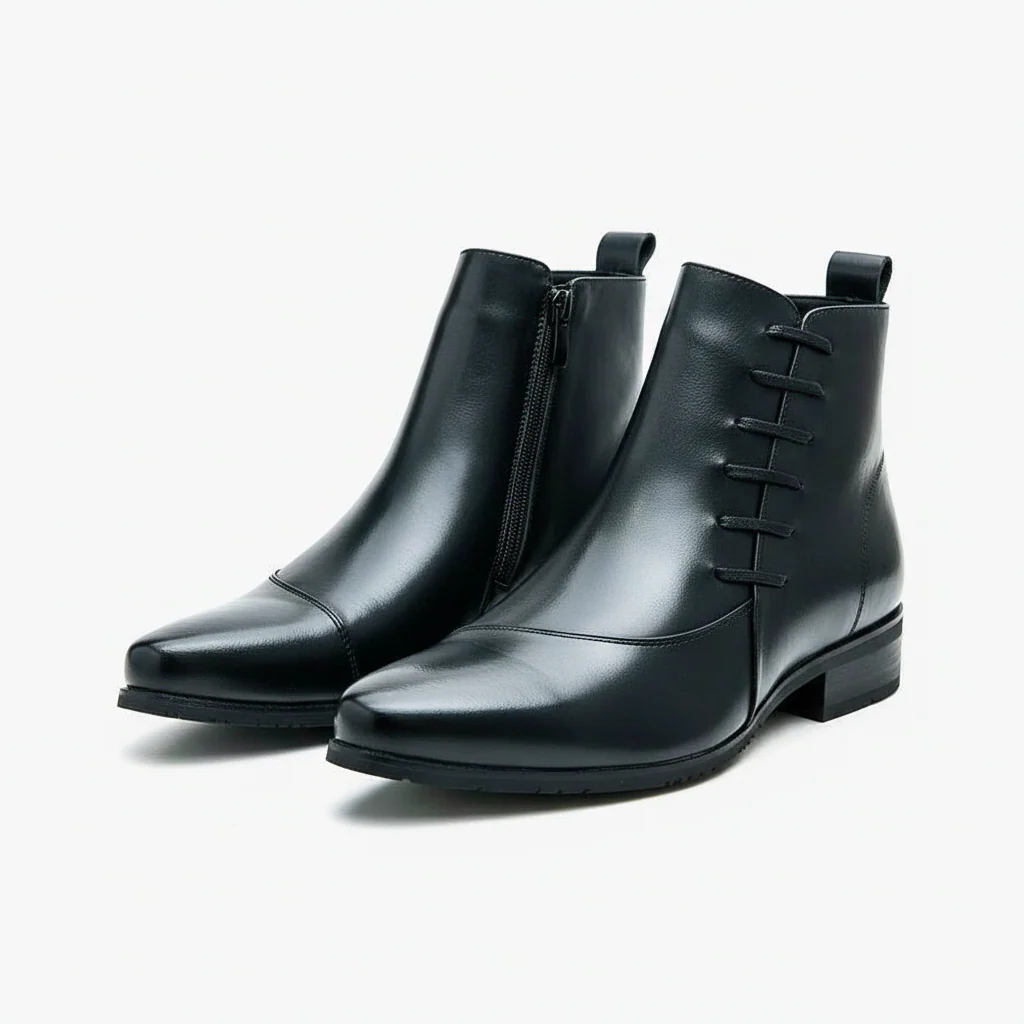 Classic Leather Dress Boots - Image 4