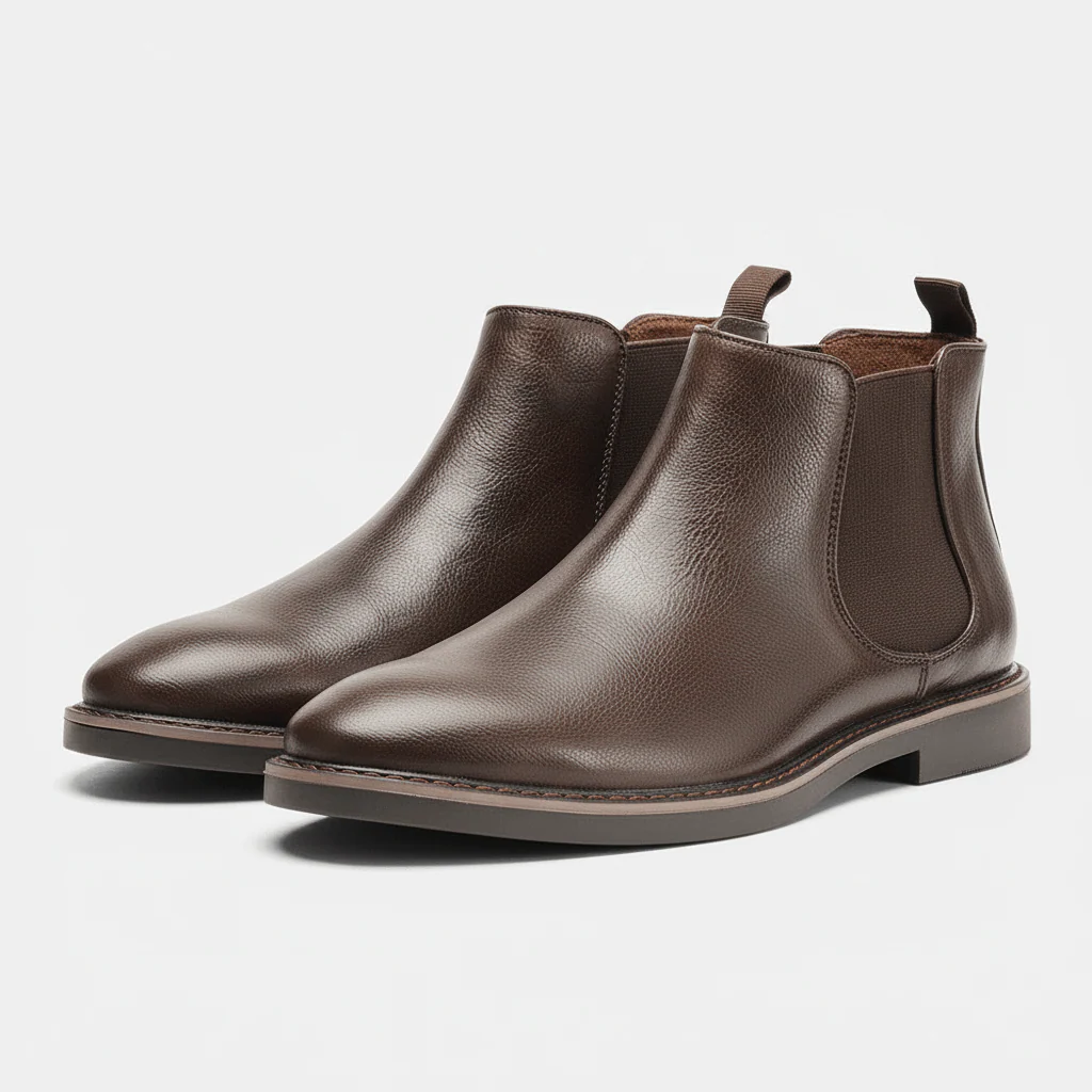 Elegant Leather Chelsea Boots - Image 4