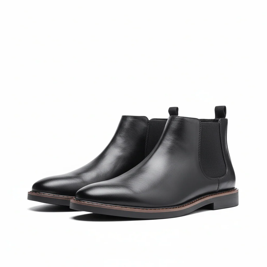 Elegant Leather Chelsea Boots - Image 5