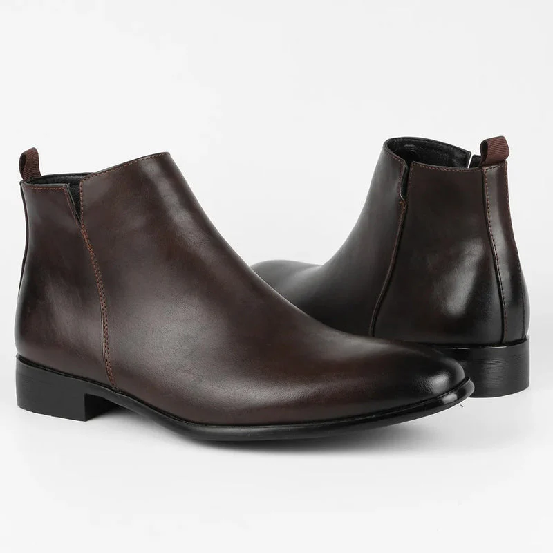 Side Zip Retro Boots - Image 3