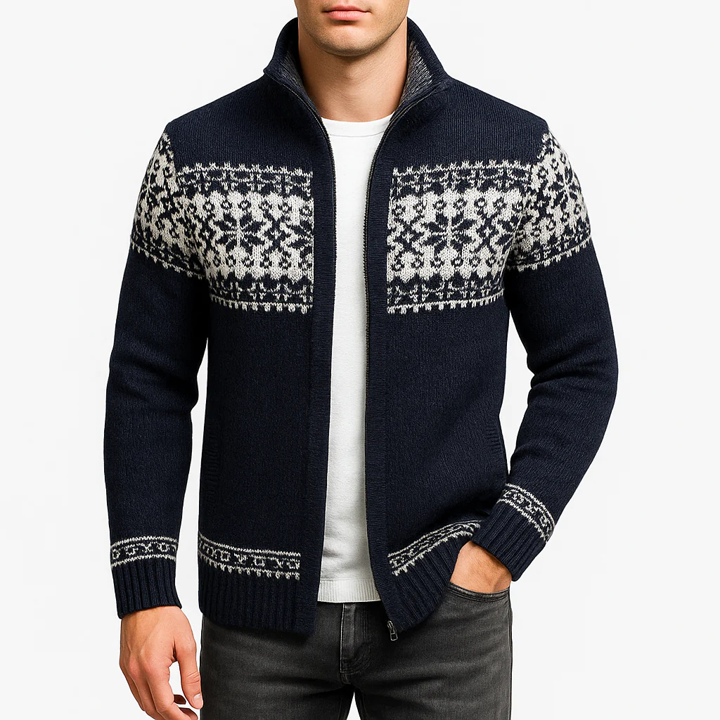 Smith | Wool Zip Cardigan - Image 3