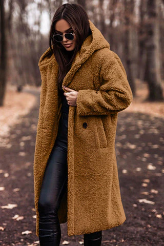 Women’s Long Hooded Winter Coat Elegant Cold-Weather Style - Image 5