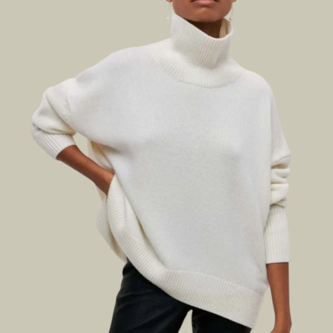 Women’s Loose Fit Winter Jumper Oversized Warm Turtleneck - Image 5